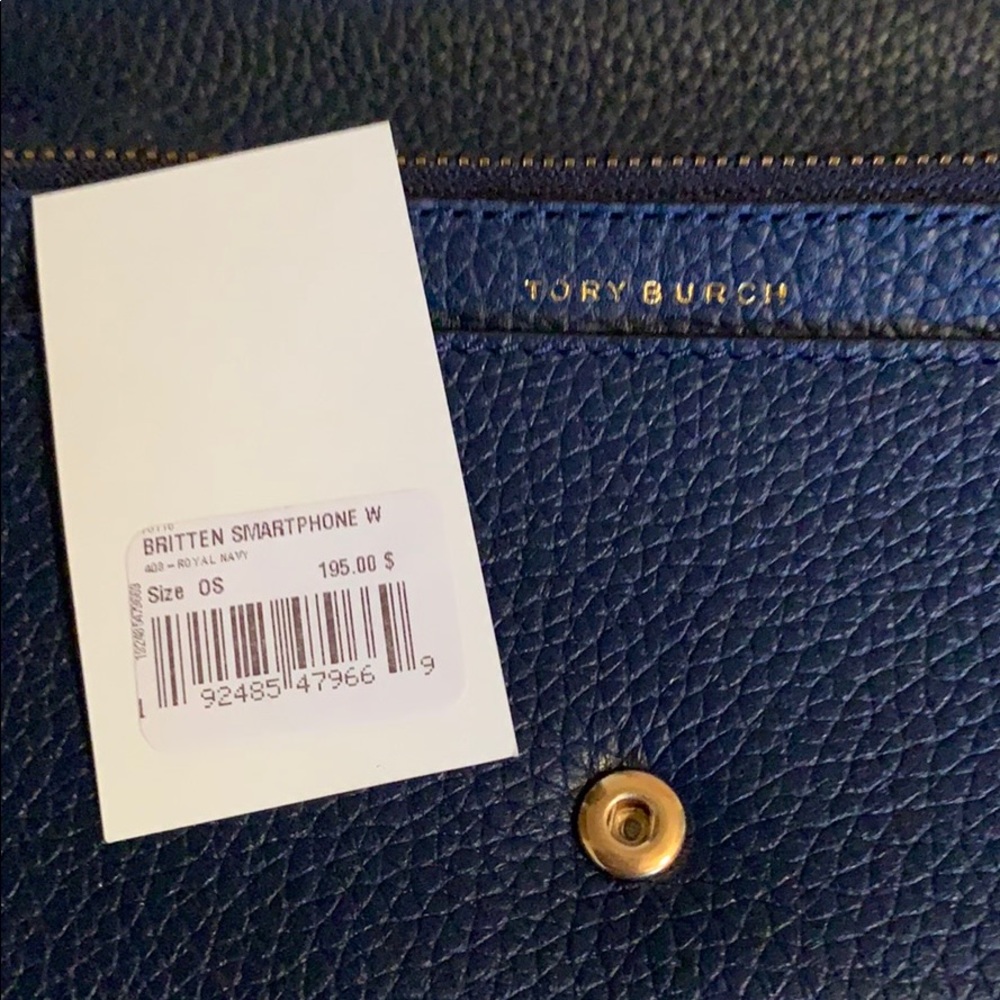 Tory Burch Britten Smartphone Wallet Royal Navy - Picture 7 of 16